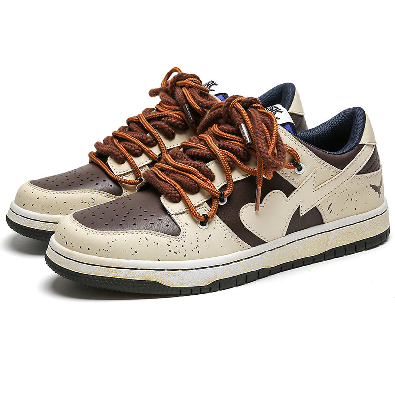 Vintage Japanese Low-Top Skateboard Sneakers – Unisex Winter Casual Street Shoes