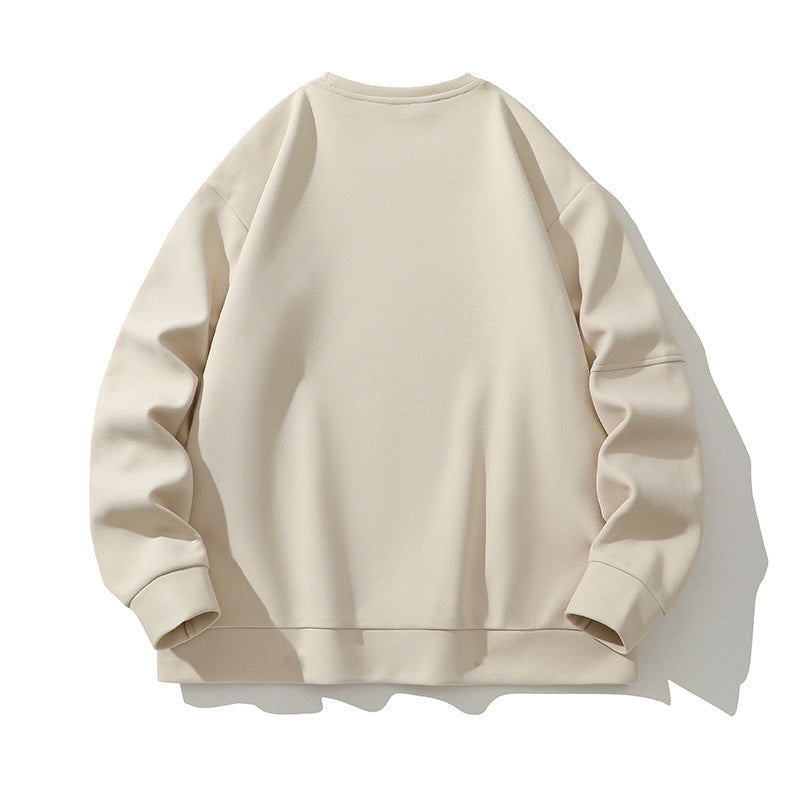 Composite Stitching Contrast Color Sweatshirt Unisex Design Sense - STS Wears