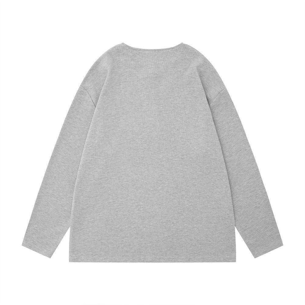 Solid Color Loose Half Long-sleeve Zipper Men - STS Wears