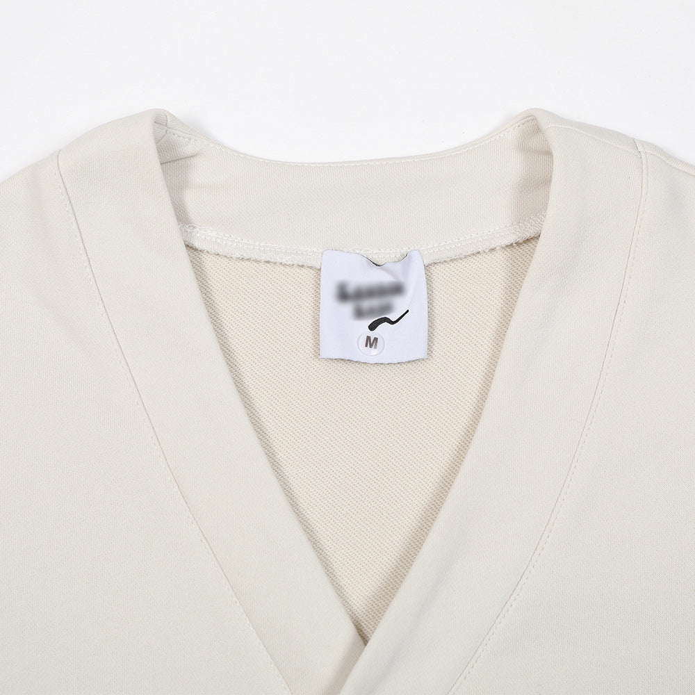 Men's Solid Color Loose-fitting Casual Pullover - STS Wears
