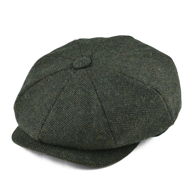 Fashion Casual Trend Vintage Twill Newsboy Hat - STS Wears
