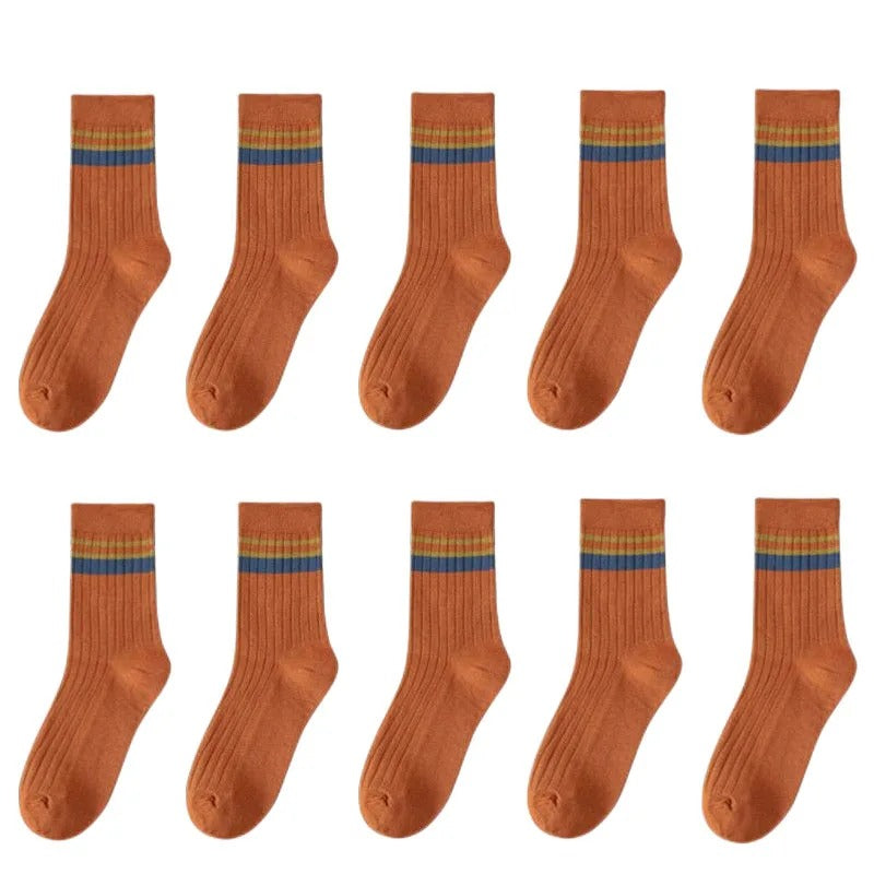 Men's Mid-calf Versatile Korean Style Japanese Style Academic Style Socks - STS Wears