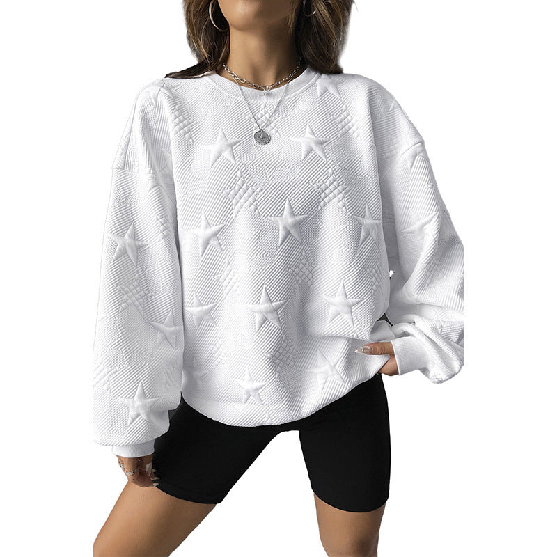 Casual Loose Round Neck Pullover Women - STS Wears