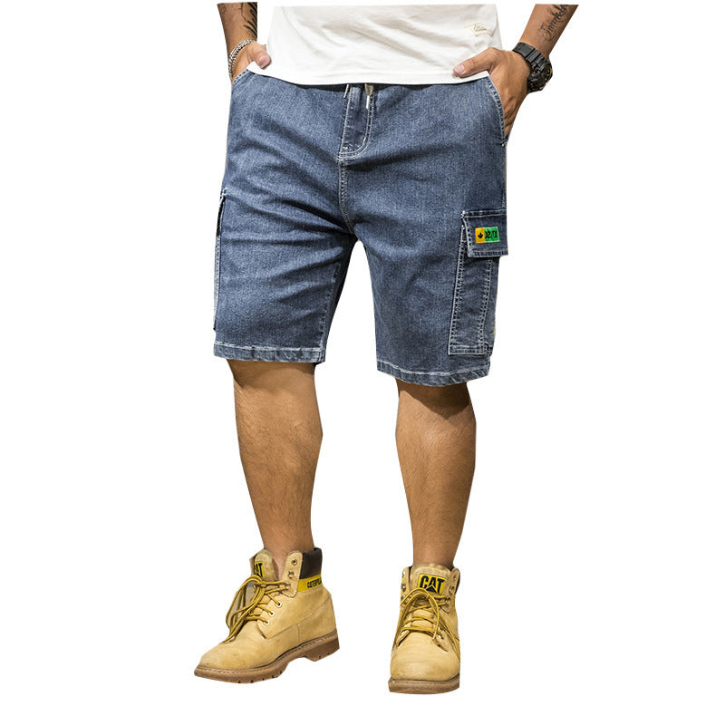 Denim Shorts Straight Casual Tooling Plus Size Trendy Men's Jeans For Men - STS Wears