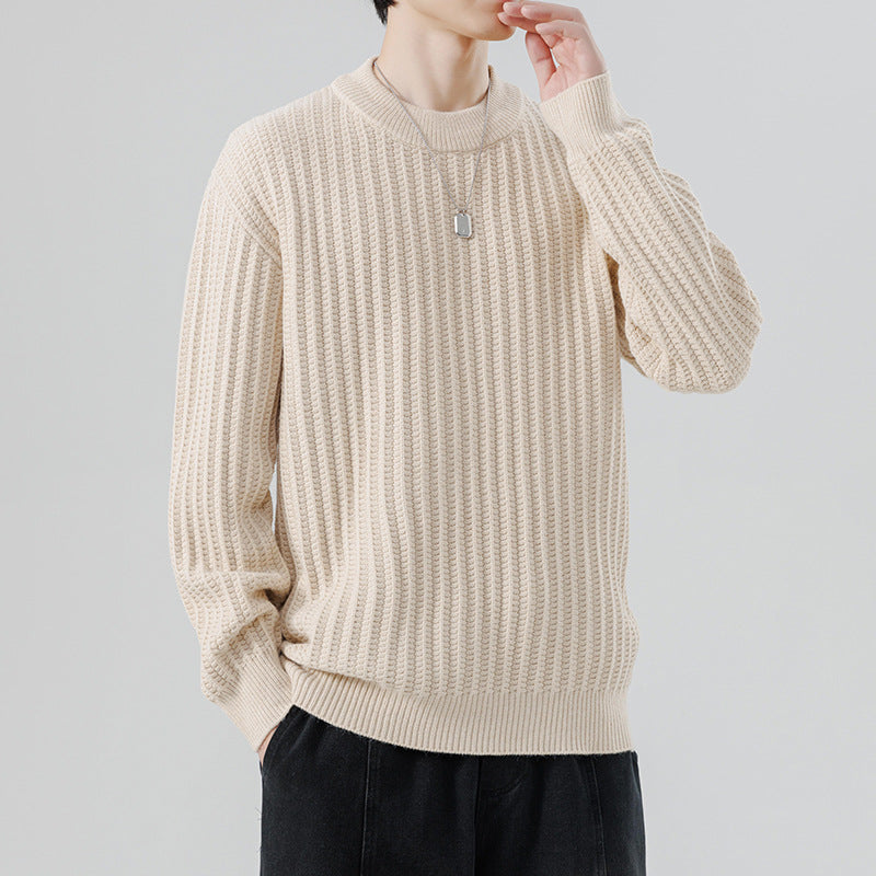 Autumn And Winter New Men's Knitwear Sweater Fashion Trend Round Neck - STS Wears