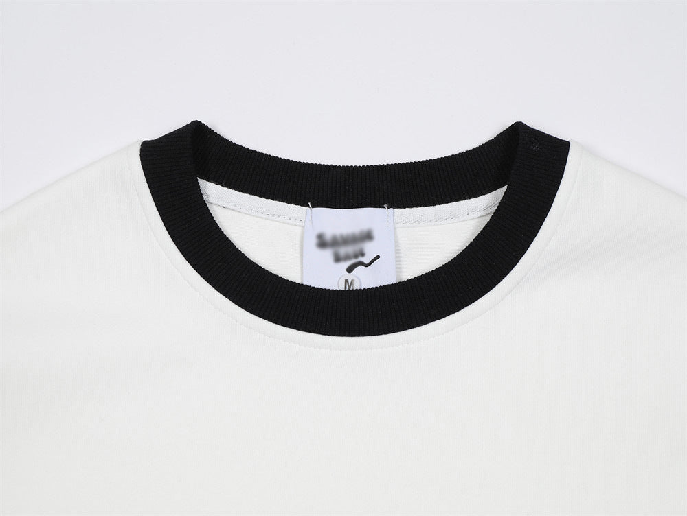 Color Contrast Patchwork Loose Sweater Male - STS Wears