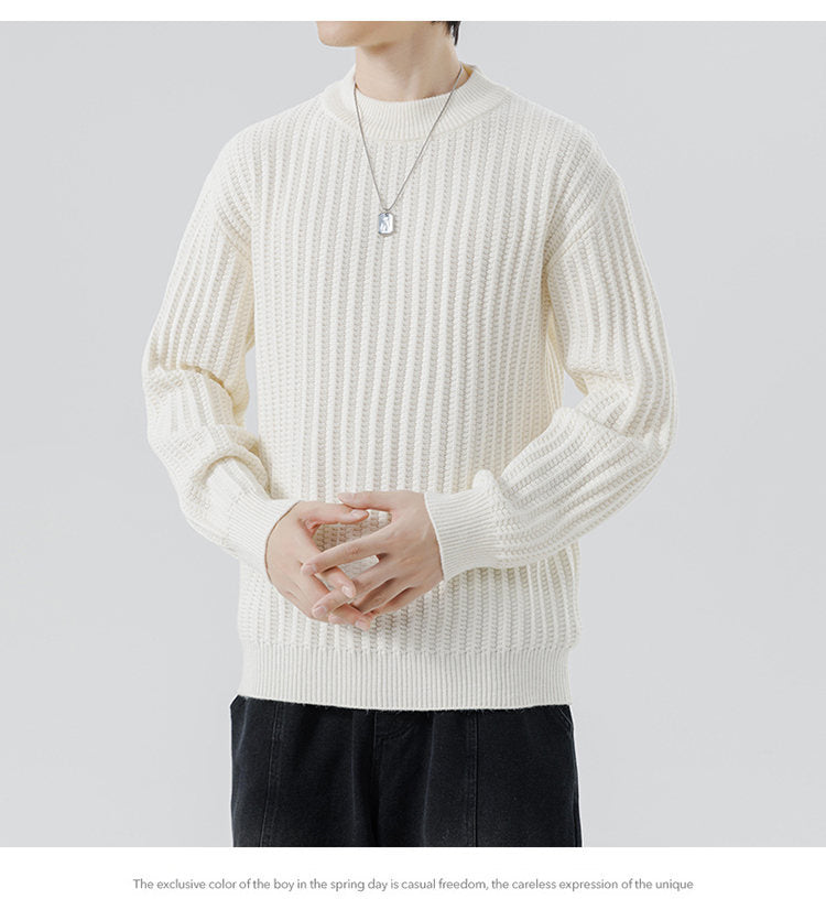 Autumn And Winter New Men's Knitwear Sweater Fashion Trend Round Neck - STS Wears