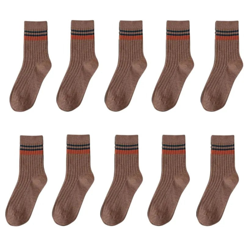 Men's Mid-calf Versatile Korean Style Japanese Style Academic Style Socks - STS Wears