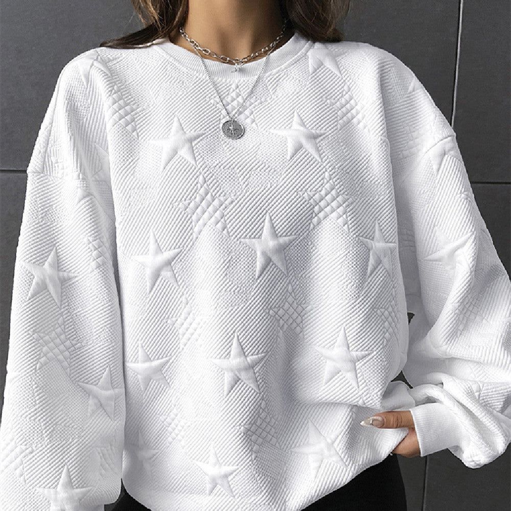 Casual Loose Round Neck Pullover Women - STS Wears