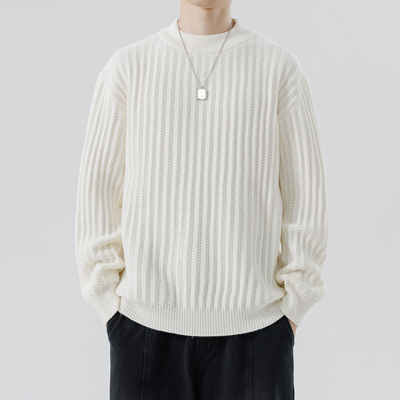 Autumn And Winter New Men's Knitwear Sweater Fashion Trend Round Neck - STS Wears