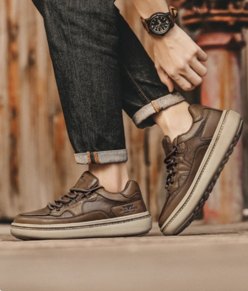 Unisex Synthetic Leather Casual Sneakers