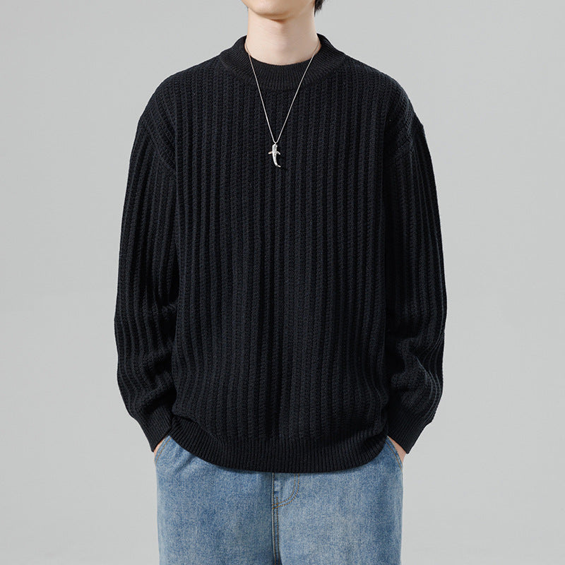 Autumn And Winter New Men's Knitwear Sweater Fashion Trend Round Neck - STS Wears