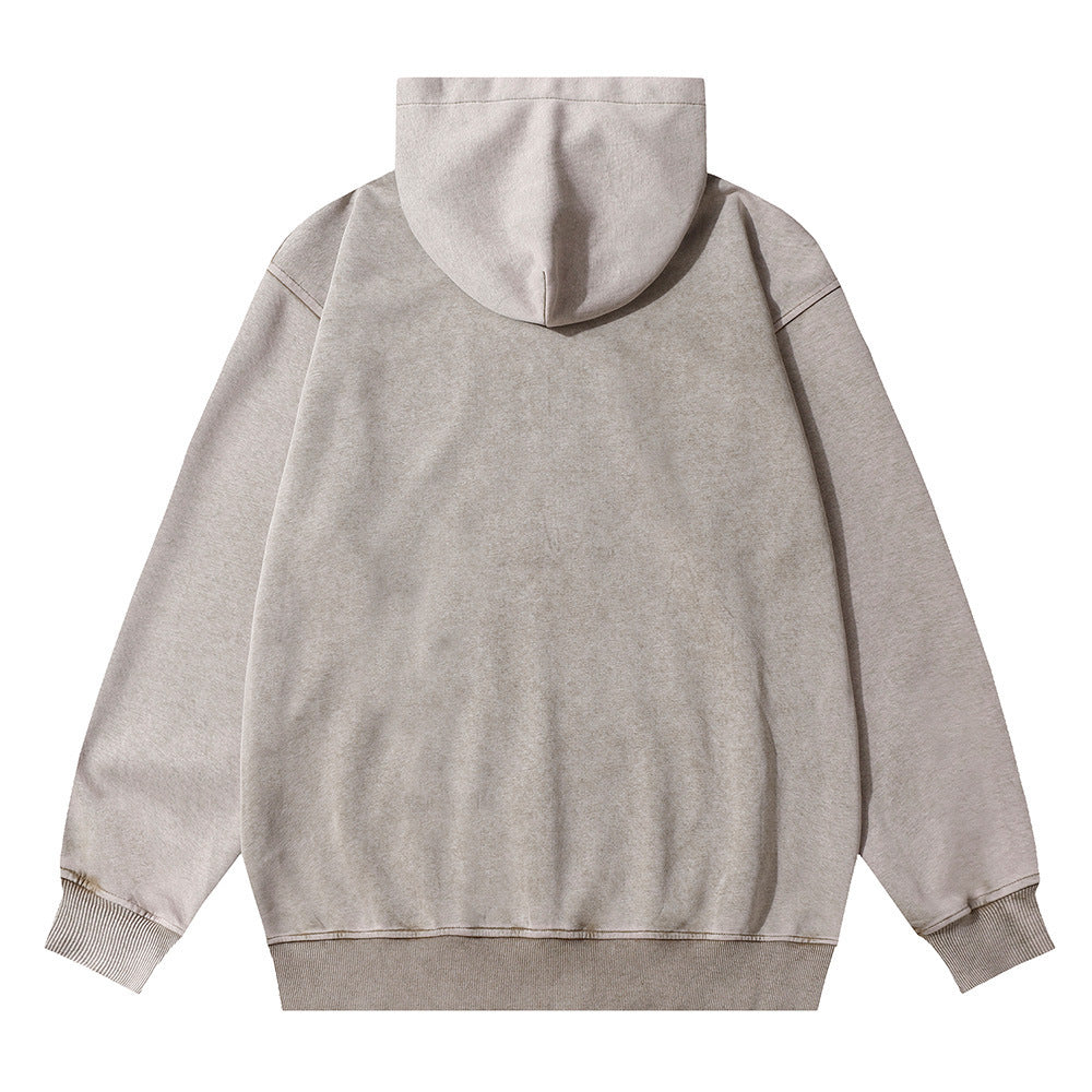 Letter Patch Embroidered Decorative Hoodie - STS Wears