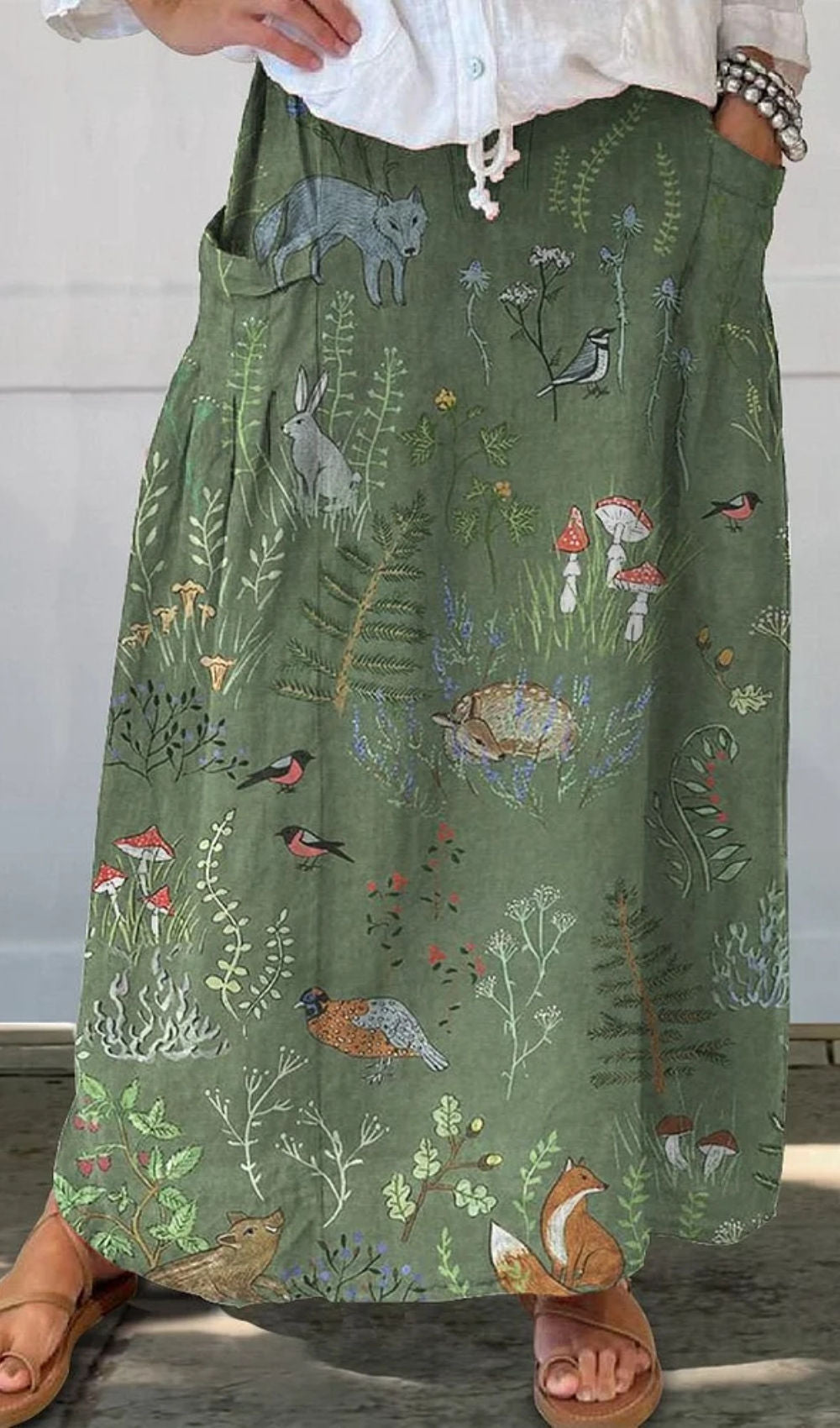 Leisure Retro Floral Vacation Skirt - STS Wears