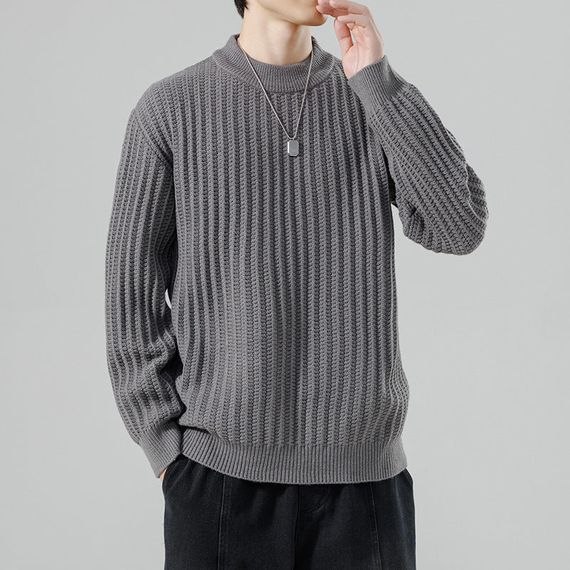 Autumn And Winter New Men's Knitwear Sweater Fashion Trend Round Neck - STS Wears