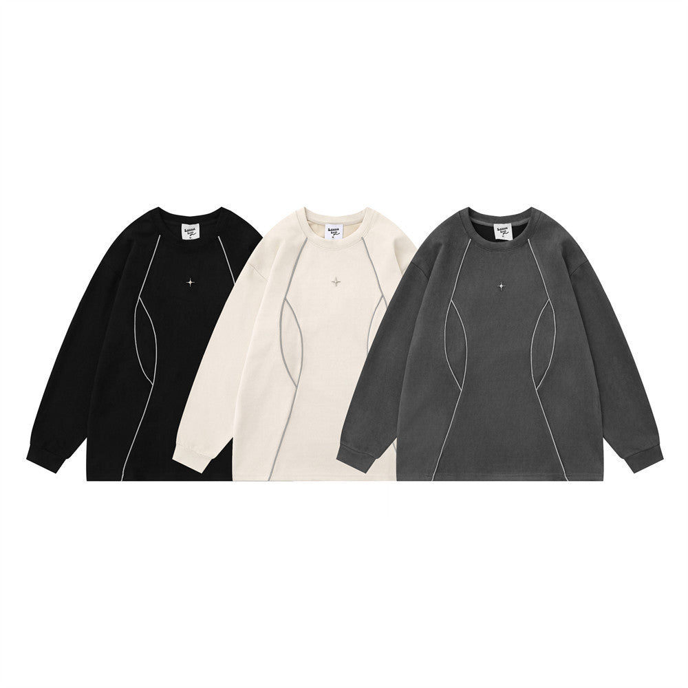 Fashion Loose Round Neck Sweater Men's Clothing - STS Wears