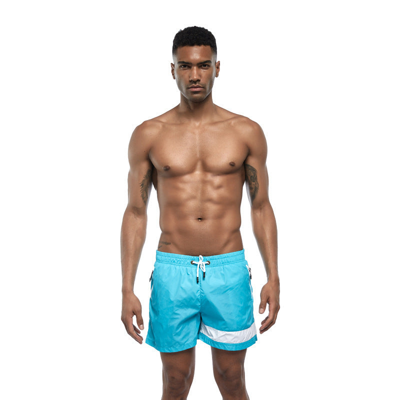 Men's Thin Straight Color Matching Sports Casual Shorts - STS Wears