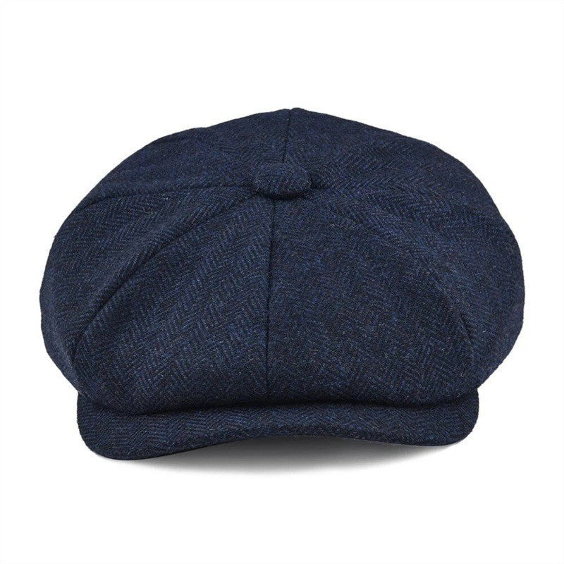 Fashion Casual Trend Vintage Twill Newsboy Hat - STS Wears