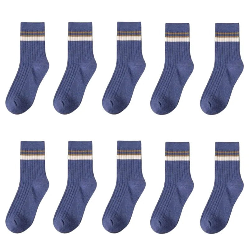 Men's Mid-calf Versatile Korean Style Japanese Style Academic Style Socks - STS Wears