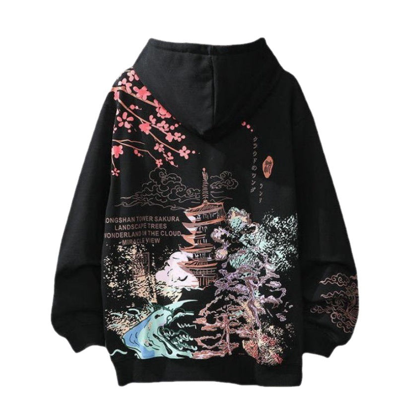 Harajuku Style Loose Hooded Loose Top Sweater - STS Wears