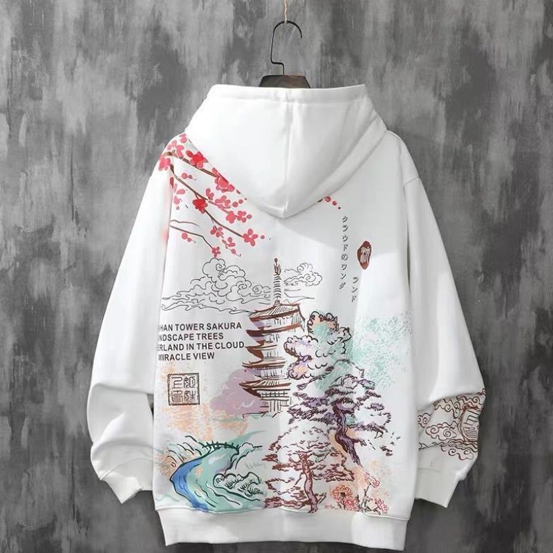 Harajuku Style Loose Hooded Loose Top Sweater - STS Wears
