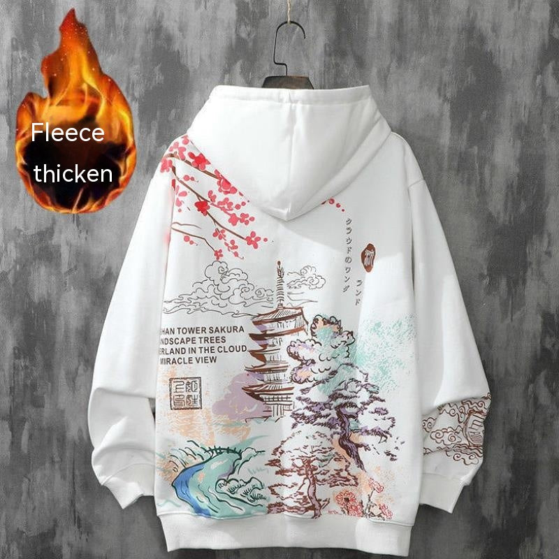 Harajuku Style Loose Hooded Loose Top Sweater - STS Wears