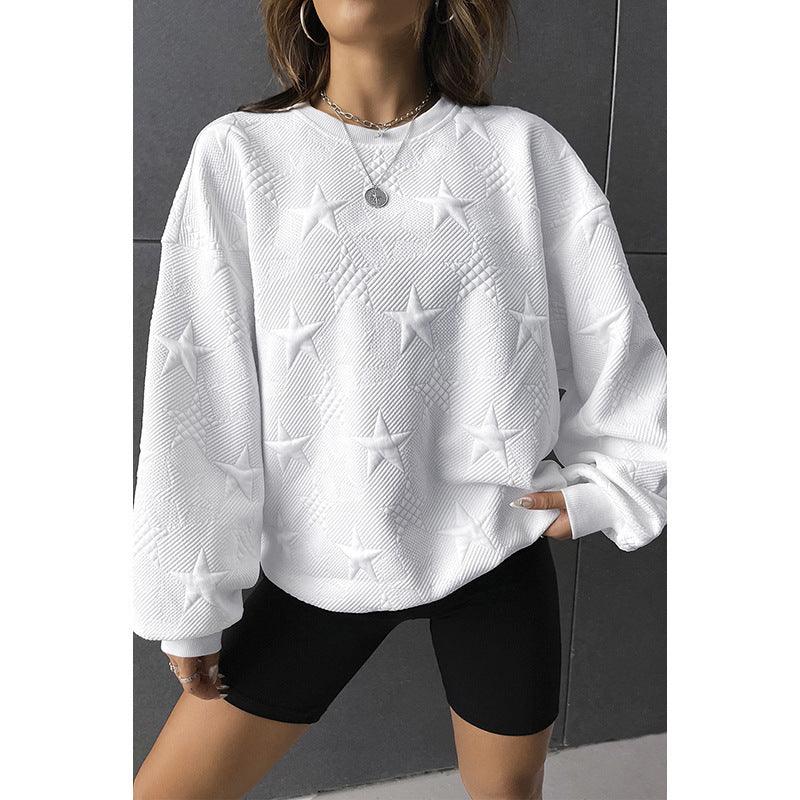 Casual Loose Round Neck Pullover Women - STS Wears