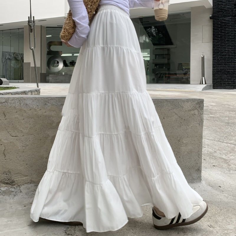 Summer High Waist A- Line Skirt Cake Dress Gentle And Long - STS Wears