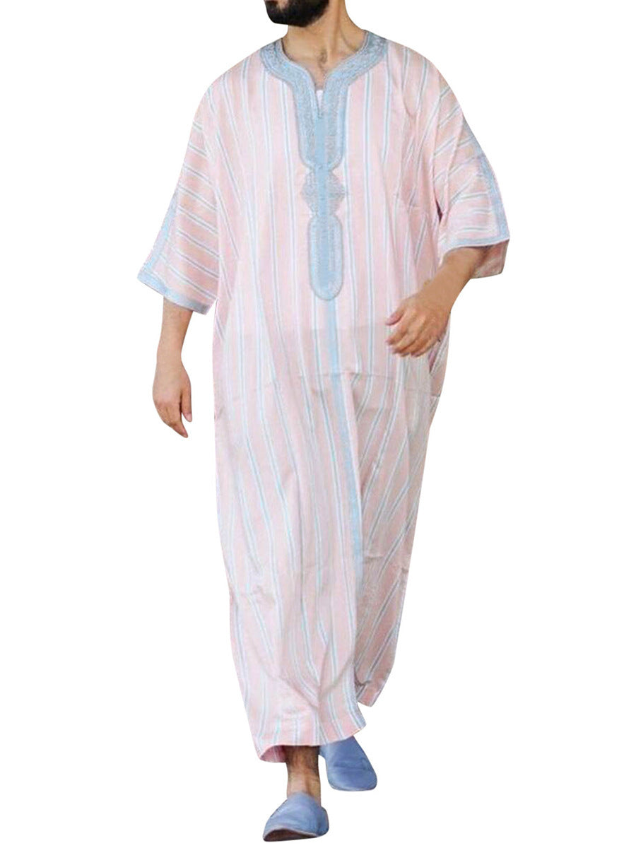 Short Sleeve Rompers Arab Ethnic Style Men - STS Wears