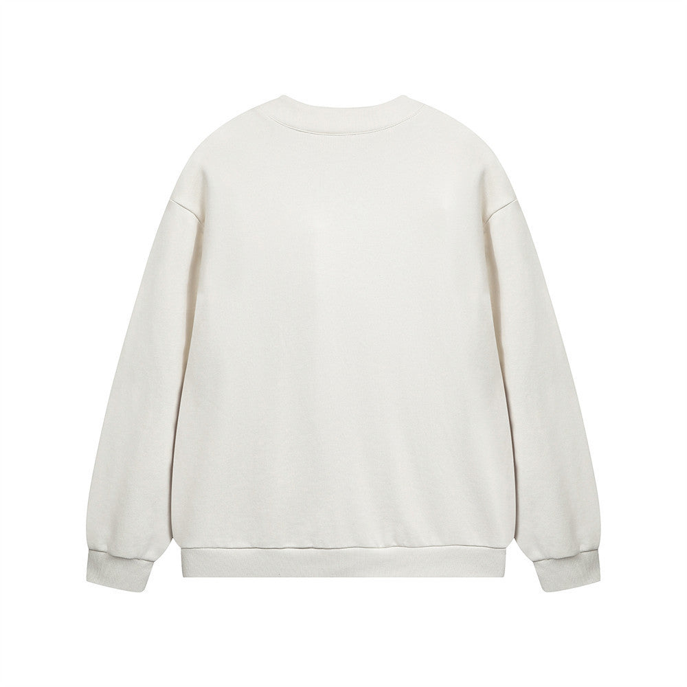 Men's Solid Color Loose-fitting Casual Pullover - STS Wears