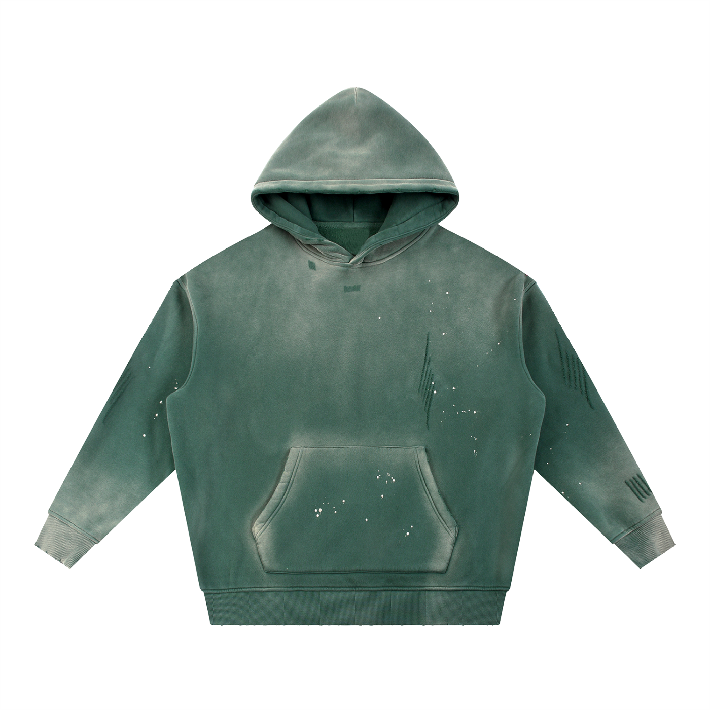 STS Wears Vintage Washed Frayed Fleece Hoodie - view 5