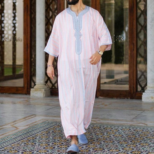 Short Sleeve Rompers Arab Ethnic Style Men - STS Wears