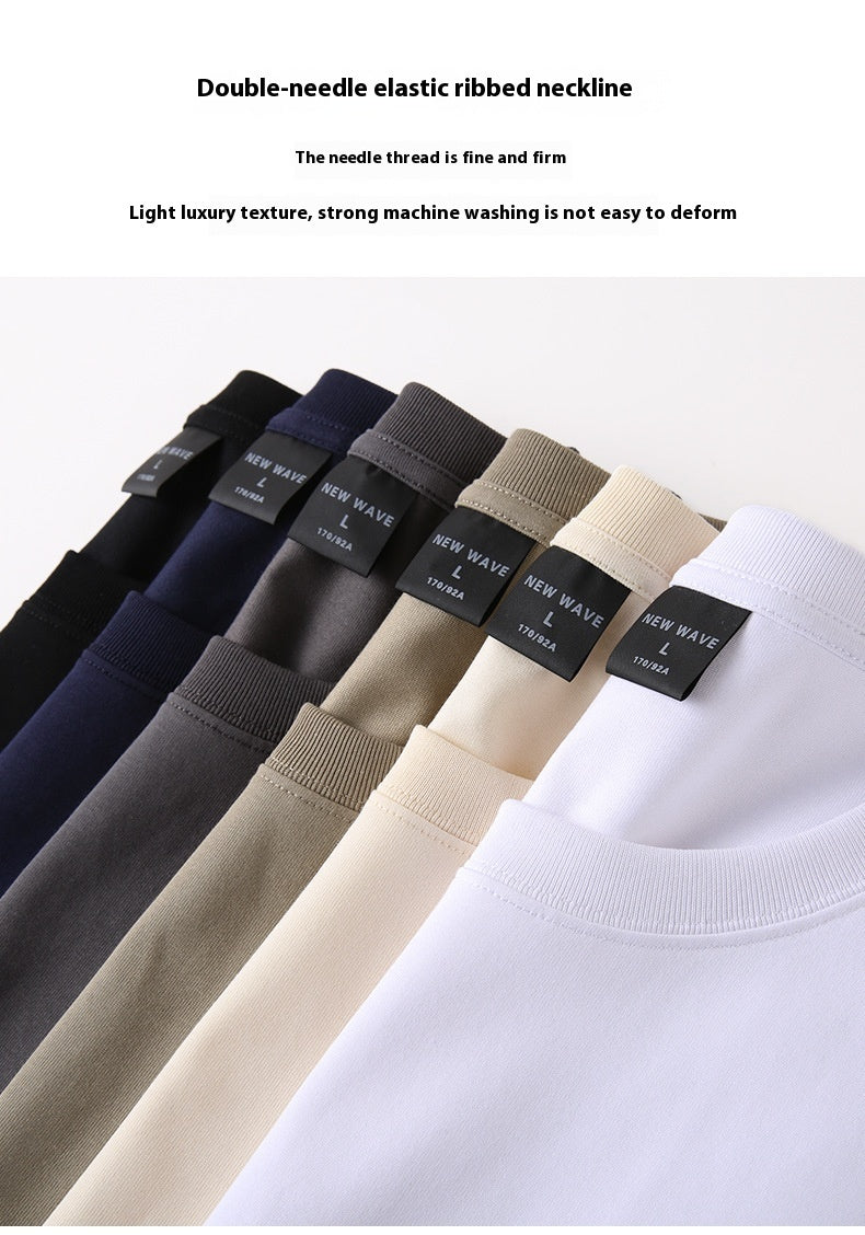 Customized T-shirt Short Sleeve Round Neck Loose Work Clothes Top Printing - STS Wears