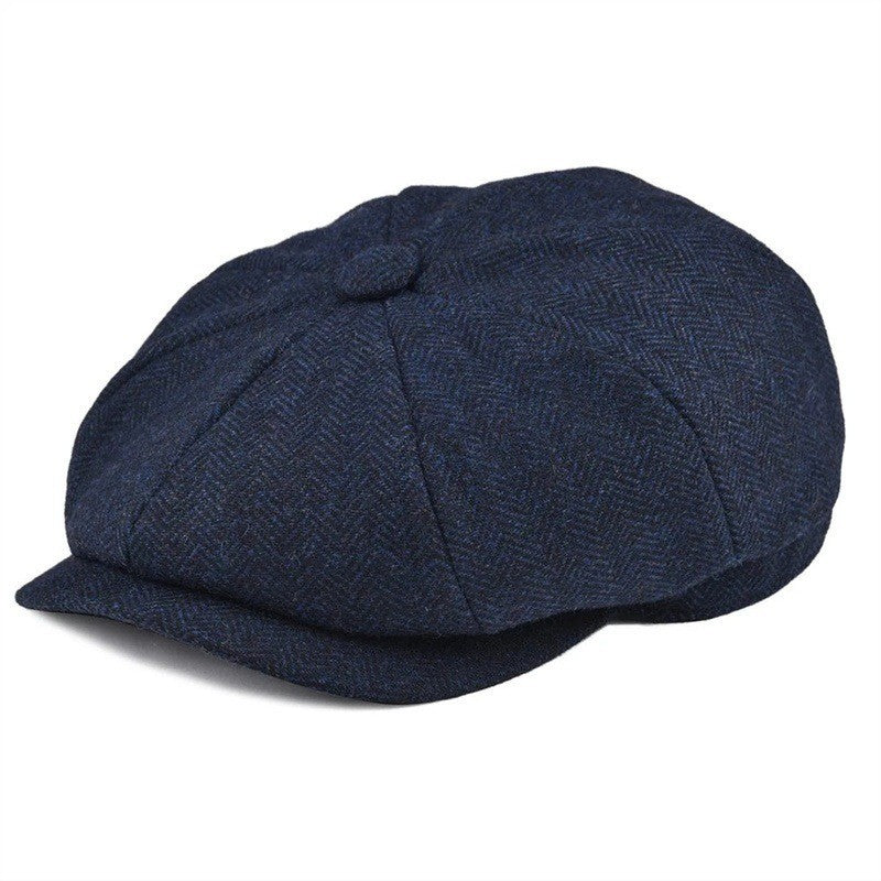 Fashion Casual Trend Vintage Twill Newsboy Hat - STS Wears