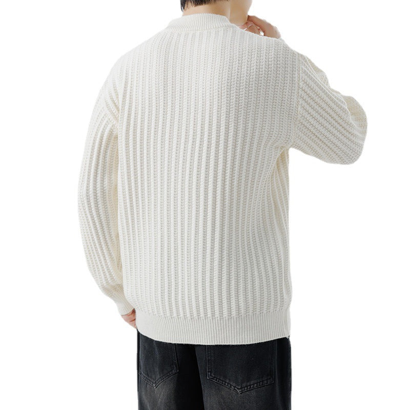 Autumn And Winter New Men's Knitwear Sweater Fashion Trend Round Neck - STS Wears